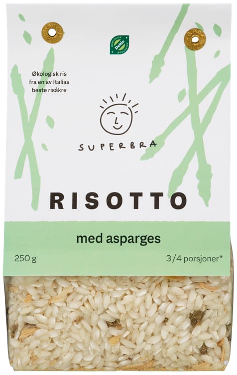 Superbra Risotto Superbra Risotto m/Asparges Økologisk 250g. - Norway Americana