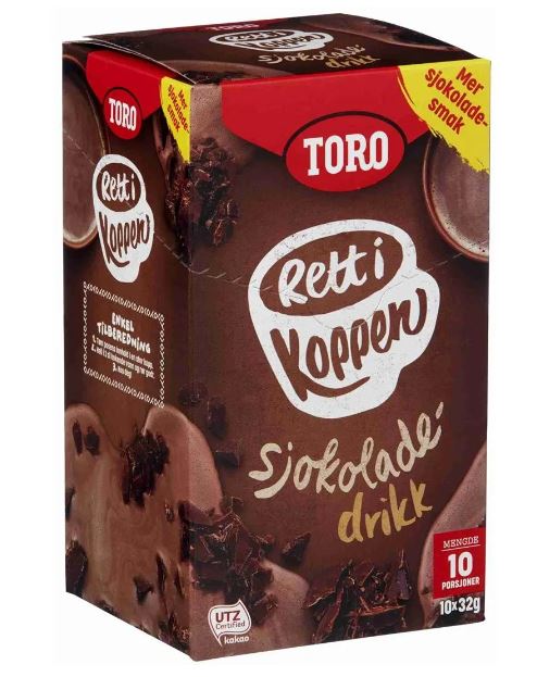 Sjokoladedrikk Rett I Koppen Toro 10x32g Norway Americana Sjokoladedrikk Rett I Koppen Toro 10x32g Norway Americana